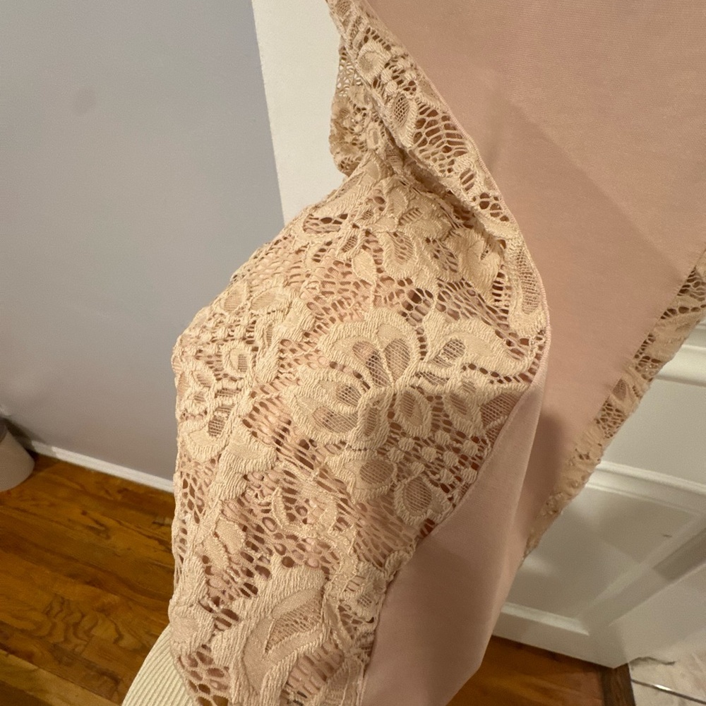 Pink Lace Panel Dress - Picture 2 of 2